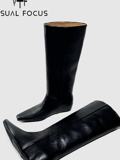 Retro Square Toe Knight Boots【s0000015722】