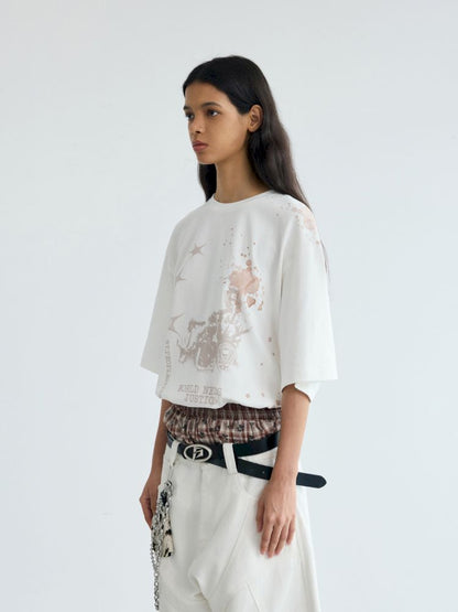 Ink Direct Printed Casual T-Shirt【s0000012475】