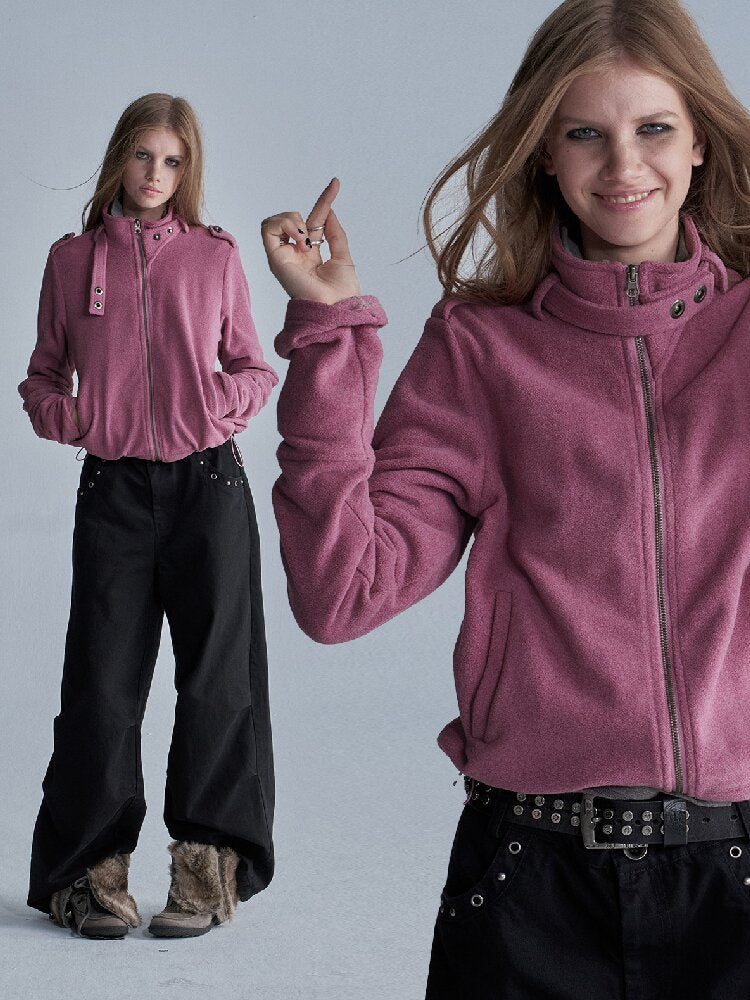 Three Color Fleece Loose Jacket【s0000018473】