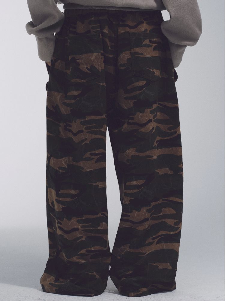 CAMOUFLAGE LOW RISE SWEATPANTS [S0000010741]