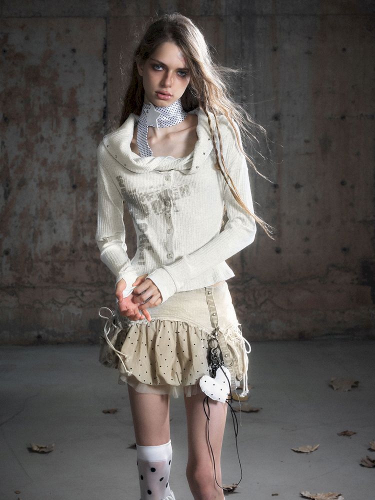 Drilling Long Sleeve Knit Sweater【s0000013888】