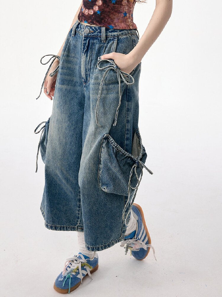 Vintage Strappy Pocket Workwear Jeans【s0000017311】