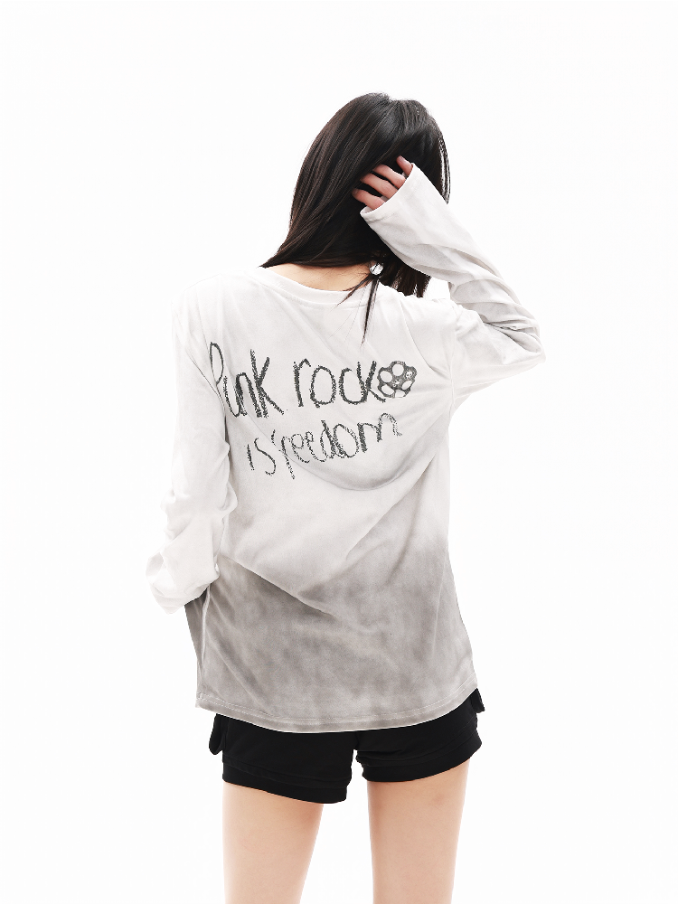 Dark Double Gun Long Sleeve T-Shirt【s0000018325】