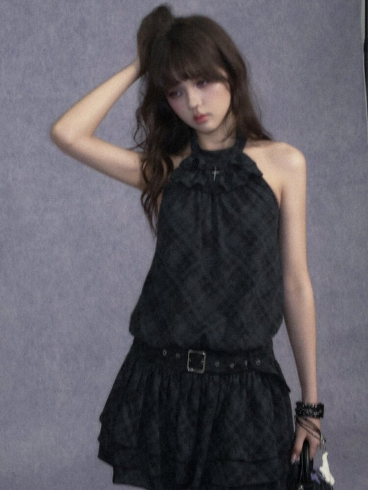 Old Fashioned Sweetheart Halter Dress【s0000017286】
