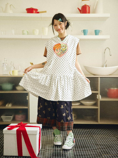 Bird's Bird Observation Pudding Sweatshirt Dress【s0000018692】