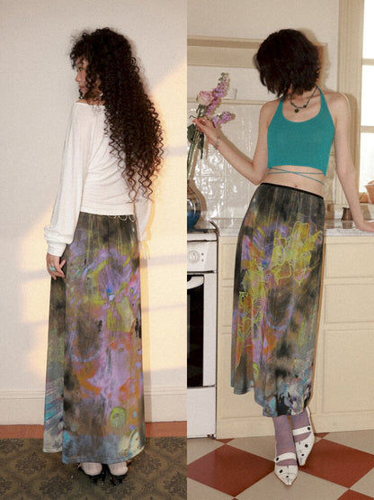 Dance Of Dawn Lily Orchid Skirt【s0000015454】