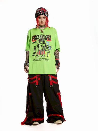 Street tide loose versatile multicolor T-shirt【s0000013601】
