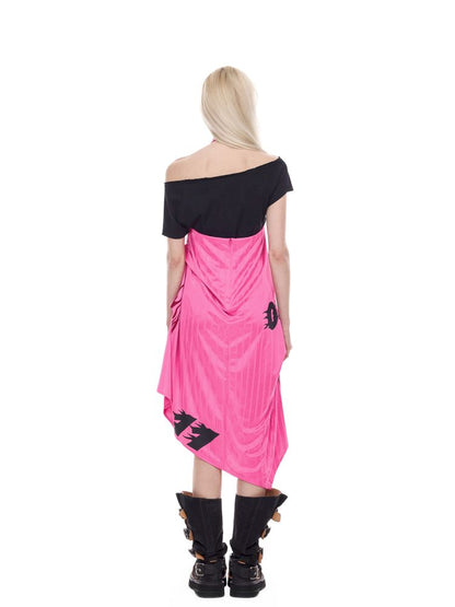 A-line Y2K sports halter dress【s0000012974】