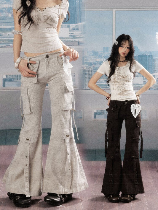 Multi Pocket Slimming Cargo Pants【s0000016275】