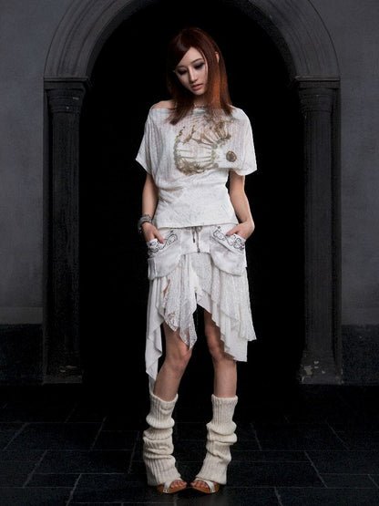 Lace Low Waist Half Skirt【s0000012313】