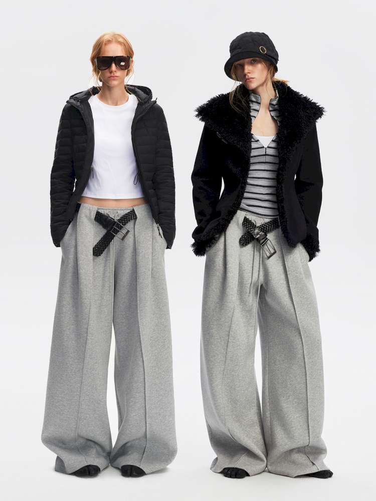 American Scimitar Drape Wide-Leg Slacks【s0000014877】