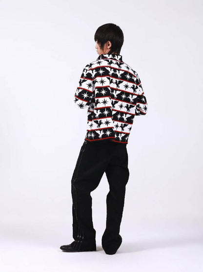 Stand Collar Knitted Cardigan Sweater【s0000018195】