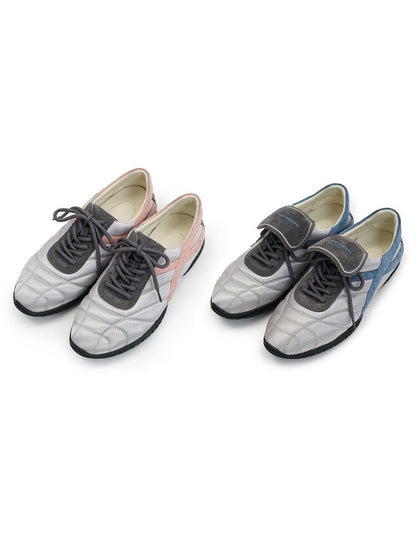 Stretch Satin Panelled Trainers【s0000016127】