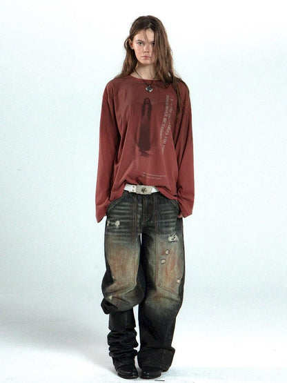 Basic Round Neck Long Sleeve T-Shirt【s0000011265】