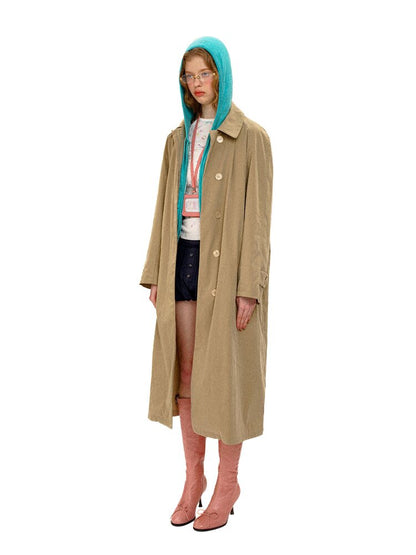 Classic Lapel Raglan Trench Coat【s0000016123】