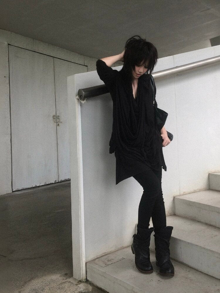 Stretched Lyocell Swaying Collar Cardigan【s0000019002】