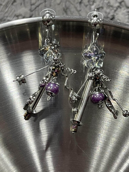 Handmade Space Odyssey Punk Earrings【s0000018878】