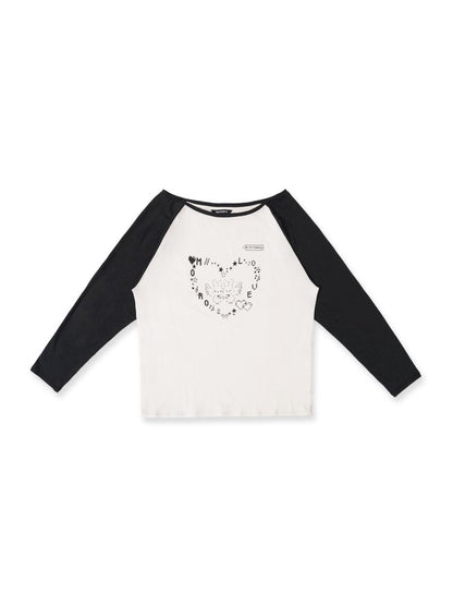 Plunge Long Sleeve T-shirt【s0000012543】