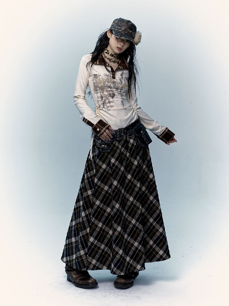 Long A-line Skirt【s0000011435】