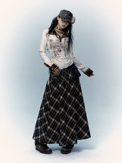 Long A-line Skirt【s0000011435】