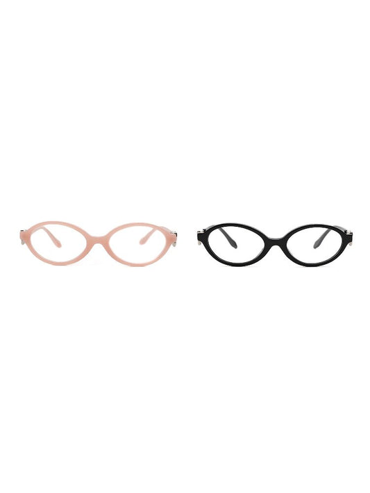 Metal Bow Round Glasses【s0000017439】