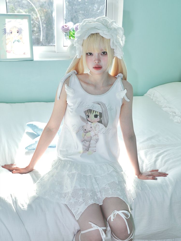 Rhinestone Camisole Tank Top【s0000012675】