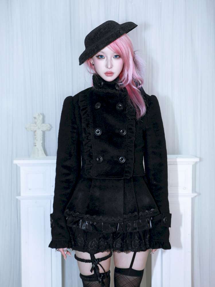 Detachable Big Bow Woolen Coat【s0000014682】