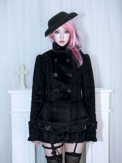 Detachable Big Bow Woolen Coat【s0000014682】