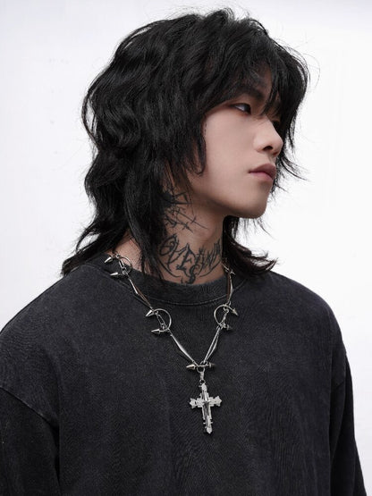 Mechanical Fragments Punk Heavy Necklace【s0000018972】