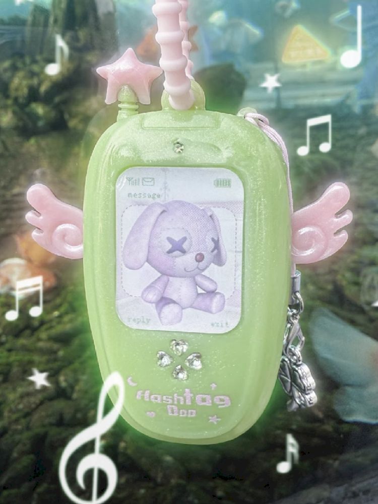 Clover Wings Angel Vintage Cell Phone Pendant【s0000012203】