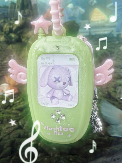 Clover Wings Angel Vintage Cell Phone Pendant【s0000012203】