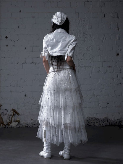 Multi-Layered Mesh Cake Skirt【s0000012789】