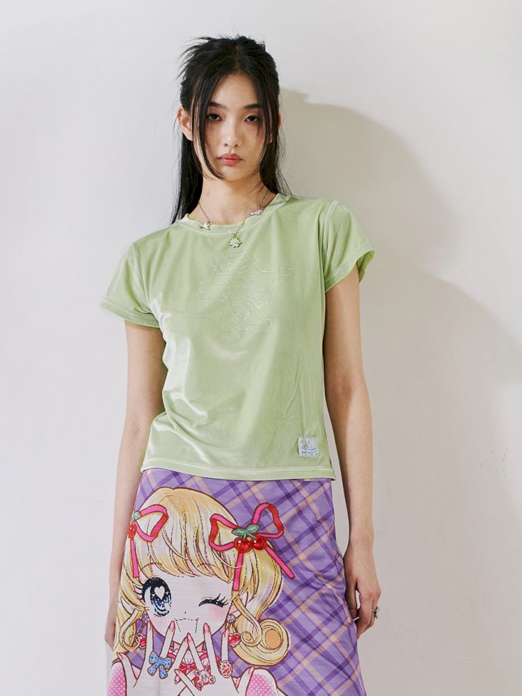 Velvet Cherub Hot Drill Short Sleeve T-Shirt【s0000012449】