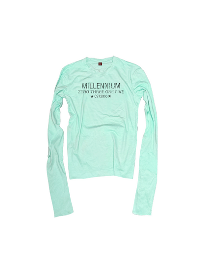 Five Star Slogan Crew Long Shirt【s0000018322】