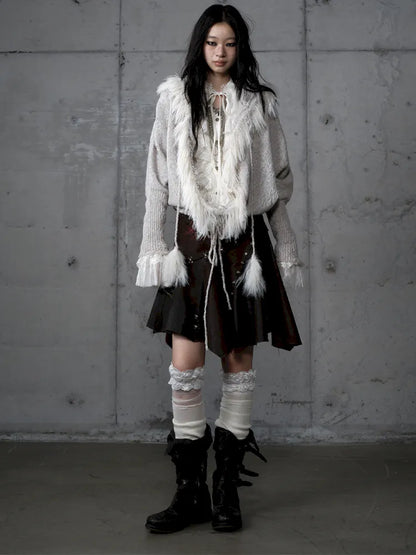 Lazy Knit Batwing Hooded Sweater Jacket【s0000014112】