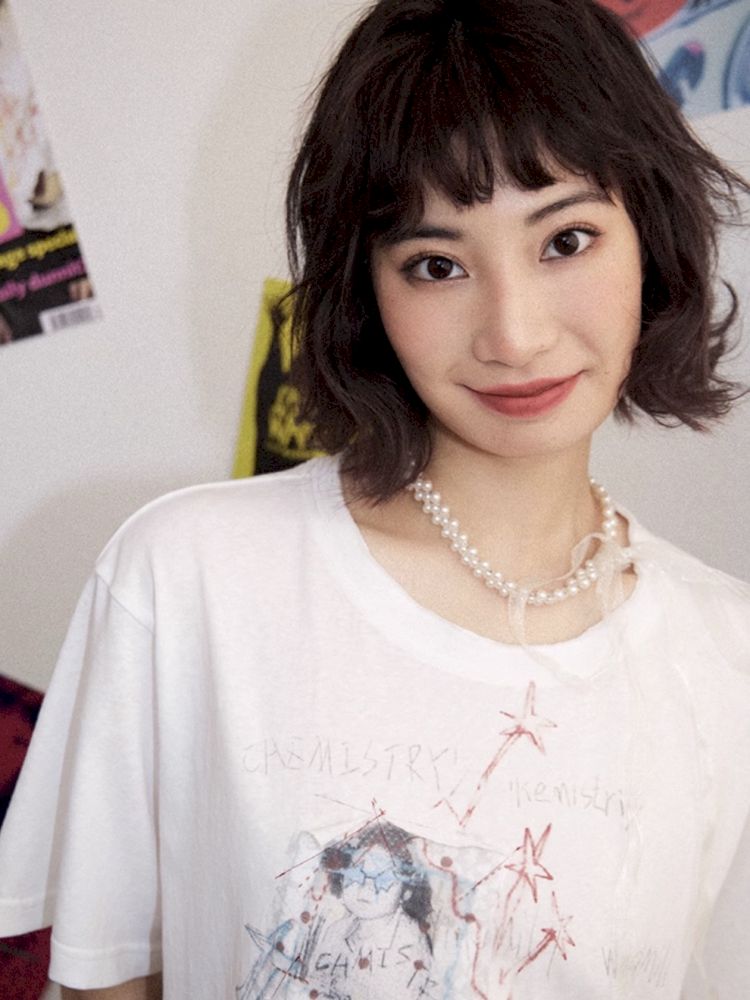 Loose short-sleeved splicing wind top【s0000012277】