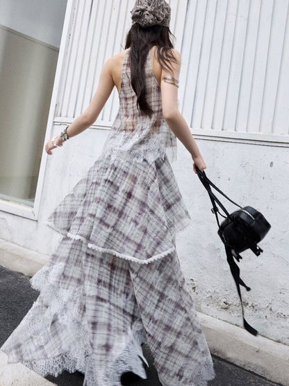 Romantic Irregular Lace Patchwork Dress【s0000016862】