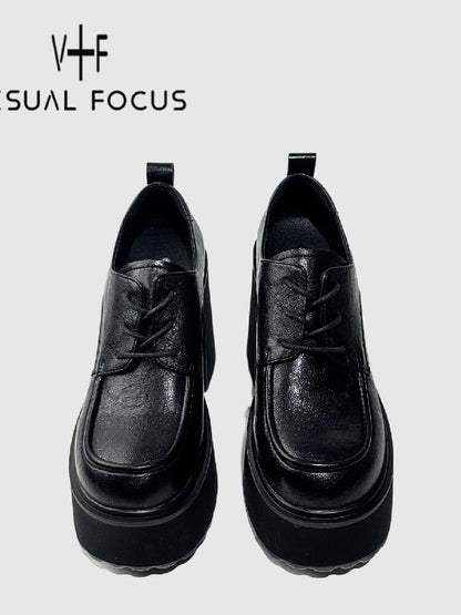 Y2K Thick Soled Punk Leather Shoes【s0000015717】