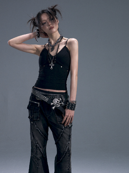 Waist Slim Knit Vest Camisole【s0000012034】