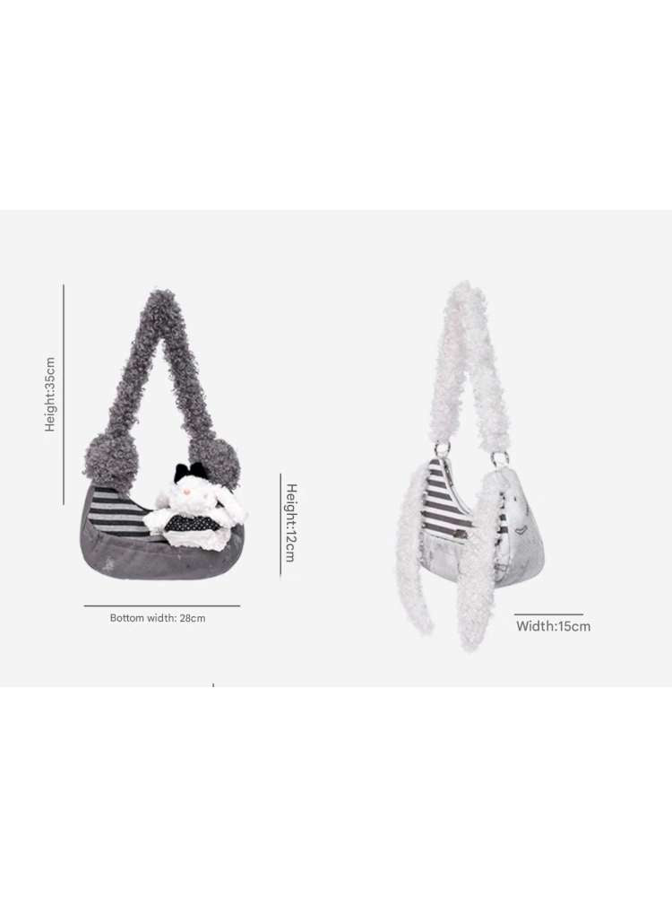 Rabbit Plush Versatile Commuter Crossbody Bag【s0000014618】