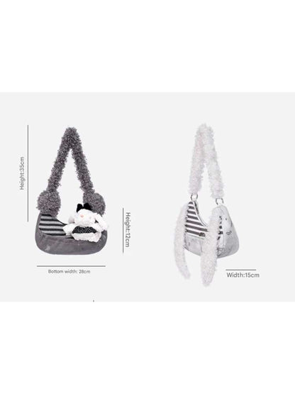 Rabbit Plush Versatile Commuter Crossbody Bag【s0000014618】