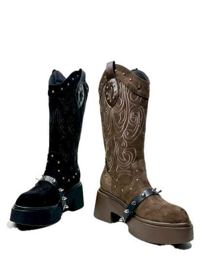 Thick Bottom Western Boots【s0000013764】