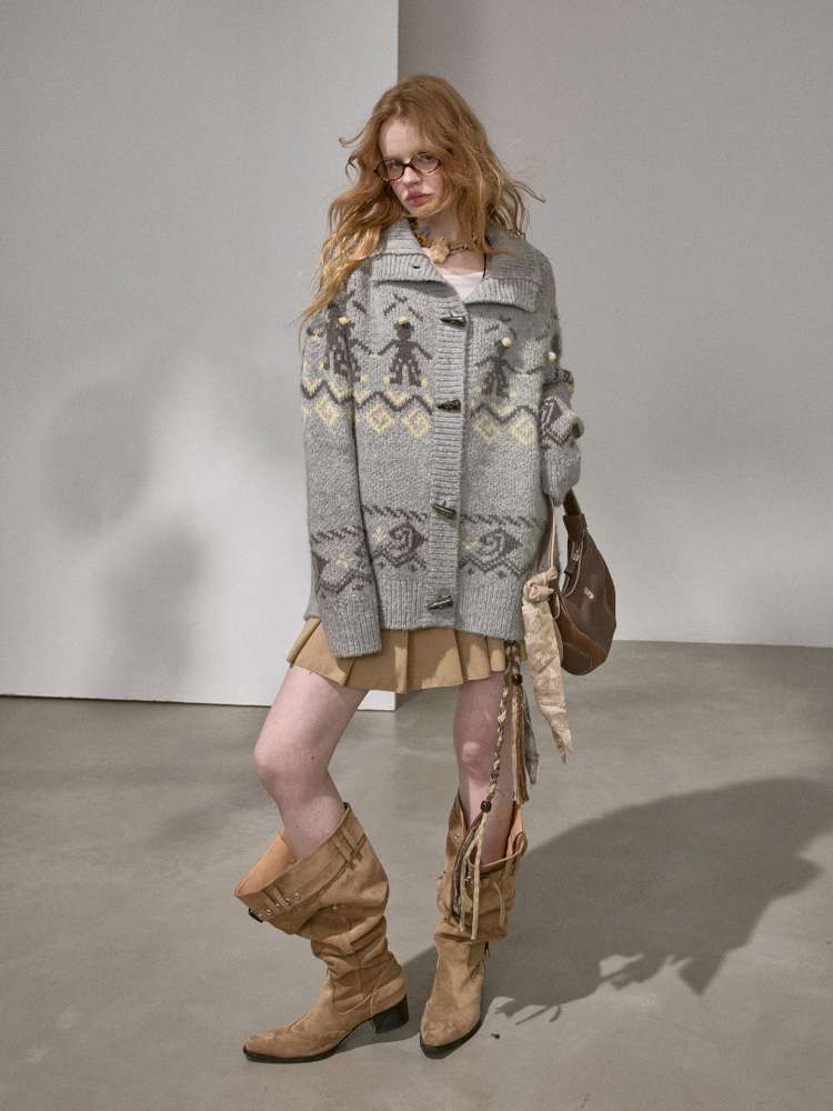 Furball Knitted Cardigan Jacket【s0000015222】