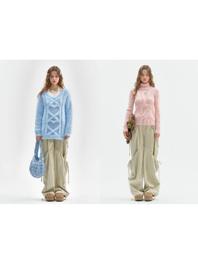 Straight Wide Leg Workwear Casual Pants【s0000011511】