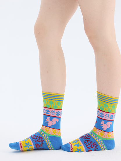 Geometric Knitwear Vintage Socks【s0000017701】