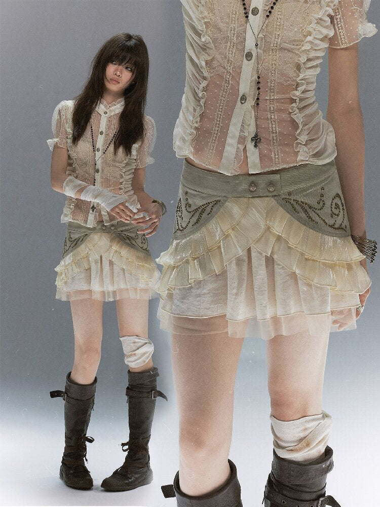 Tale Of The Vine Twill Cake Skirt【s0000017047】