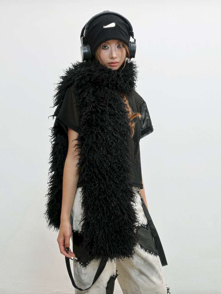 Imitation Sheep Wool Warm Scarf【s0000014833】