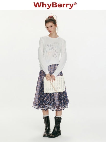 Berry Waltz Printed Thin T-Shirt【s0000015673】