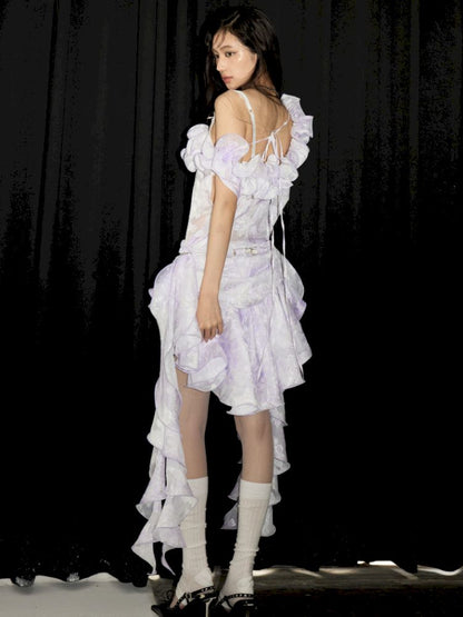 Sheer Loose Feeling Strapless Dress【s0000013209】