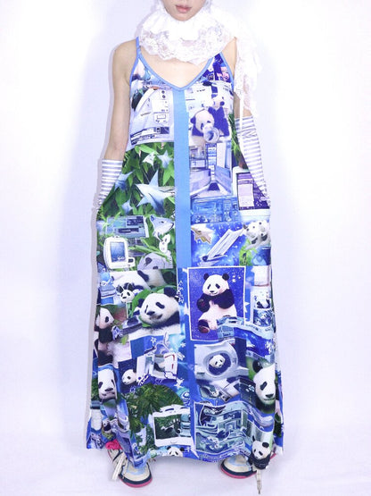 Y2K Fitted Print Slip Dress【s0000017710】